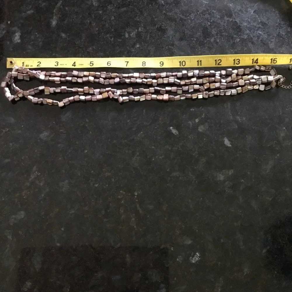 Boho Festival Abalone Vintage Vibe Double Strand Necklace